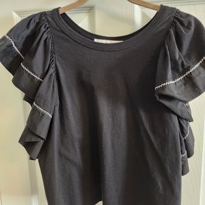 Chloe flutter sleeve top